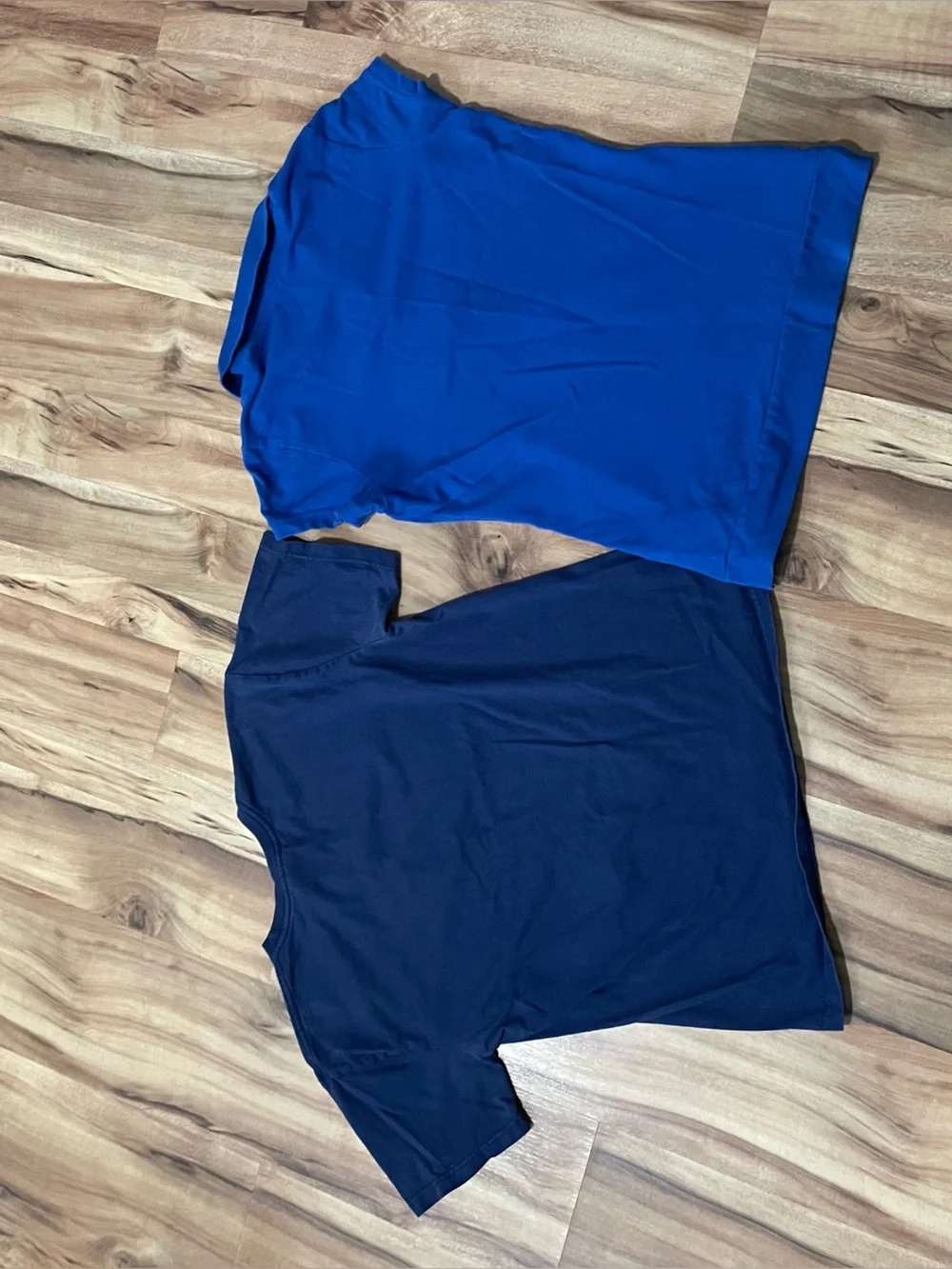 Girls Nike Blue Shirts Bundle (Short sleeve tee & polo) Sz L 12/14 90s Golf Prep